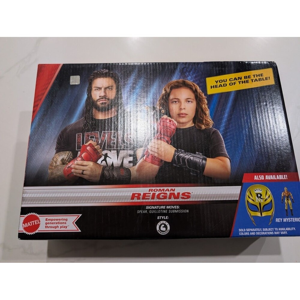 Mattel WWE Roman Reigns Main Event Role Play Set  Action Figure Gauntlet OTC New - Picture 2 of 5